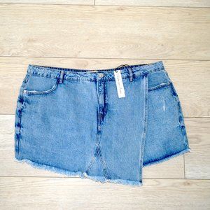 Highway jeans short skorts medium blue woman size 22 new